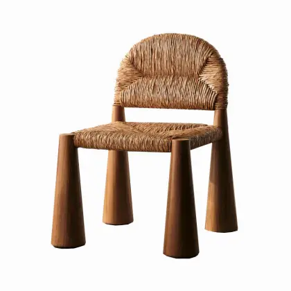 Modern Italian Rattan Chair for B&B and Restaurant Dining