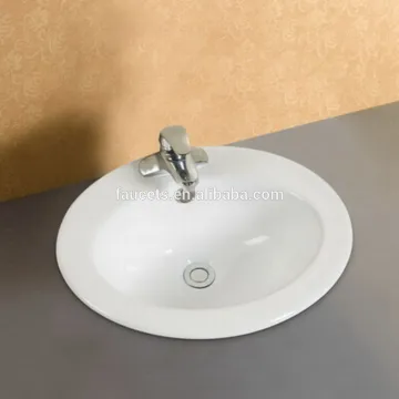 Fashionable Ceramic Round Counter Washing Sink