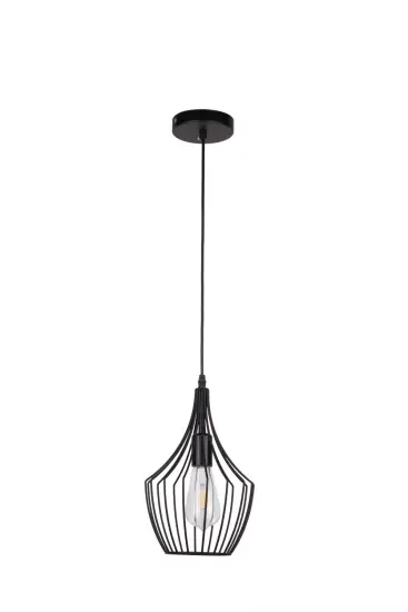 Minimalist line black ceiling lamp