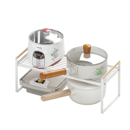 KINNO Multi-layer Pot Rack - Kitchen Corner Shelf & Storage Rack