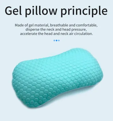 Anti-Snoring Ice Cold Gel Memory Foam Pillow for Home Sleep