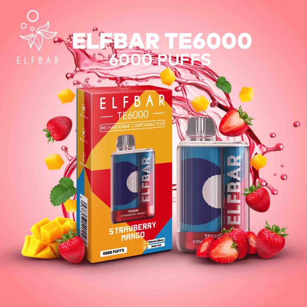 新しいElf Bar TE6000使い捨てベイプボックス卸売