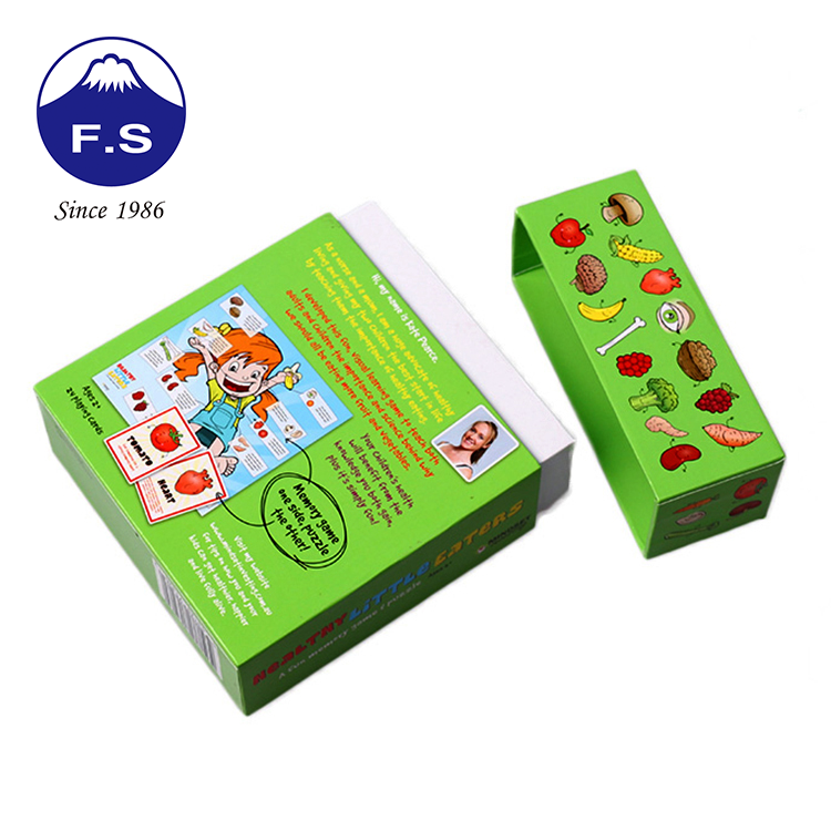 Customized Fashionable Children Fruit Leaning Game Card Set