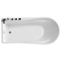 Art Deco Bath Tub High Glossy Acrylic Simple Seamless Joint Design Bathtub