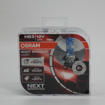 OSRAM 9005NL 12V HB3 60W Night Breaker Laser Next Generation Headlight