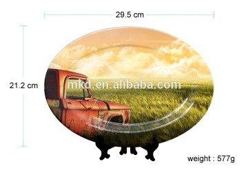 Meikeda 12" White Oval Sublimation Plates