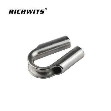 6mm stainless steel 304 tubs thimble for wire rope light duty tube thimbles