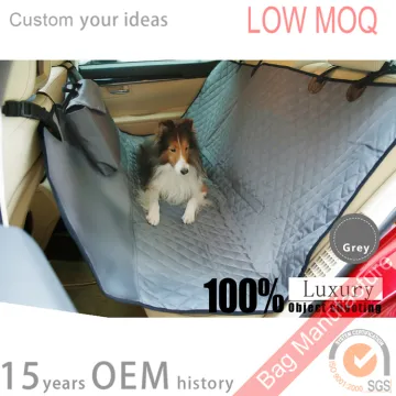 Waterproof 900D oxford quilted dog car seat cover reviews for traveling