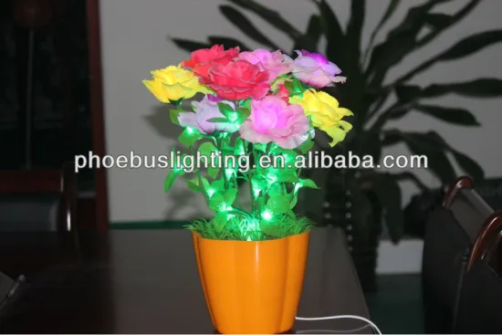 fairy led flower vase light for hous decoration