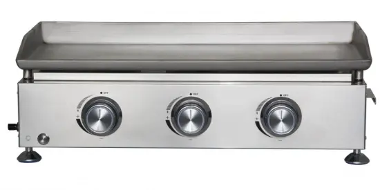 3 Burner Stainless Steel Flat Top Gas Griddle
