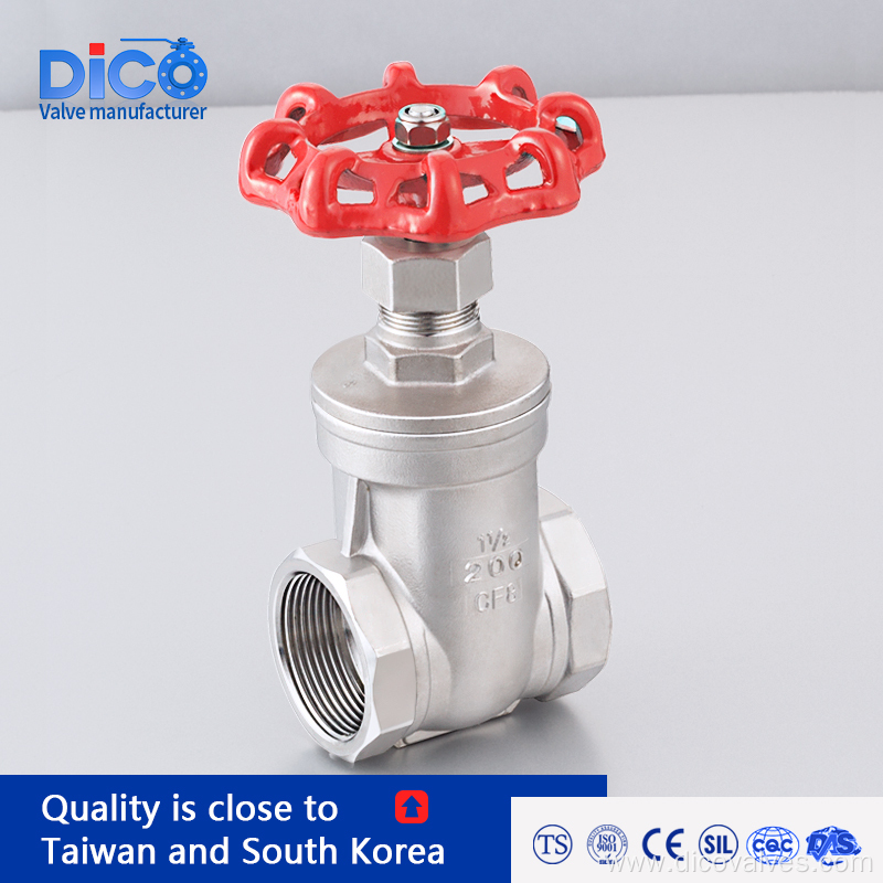 investment casting gate valve BSP/BSPT/NPT