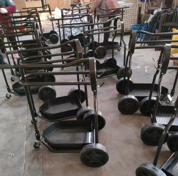 Portable Saddle Trolley with 10 Inch Wheels for Grooming