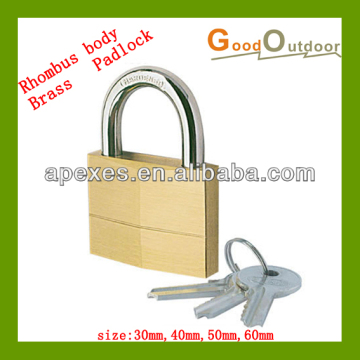PL02-5 Rhombus body Brass Padlock