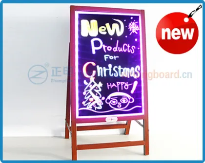 Led lighting handwriting board IPX6 waterproof led writing board wood stand