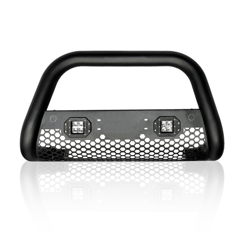 U-shaped honeycomb baffle iron front bumper