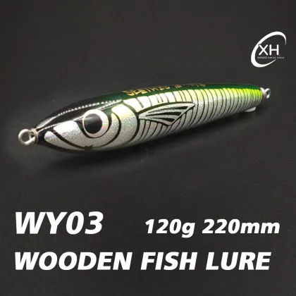 XUHANG WY03 120g 220mm Big Game Marlin Sea Fishing Wooden Lure