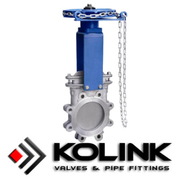 Chainwheel bıçak kapı vanası işlettiği
