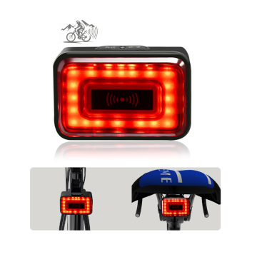 Waterproof Intelligent Radar Bike Taillight with LED Red Signal Lights and Type C Charging - 500 Meter Range