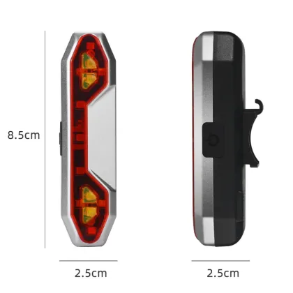 Waterproof USB Rechargeable LED Bike Light - Tail Light for Night Riding