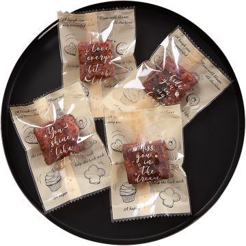 진공 실러 백 100pc- 쿠키, 사탕 및 스낵 포장에 적합합니다.