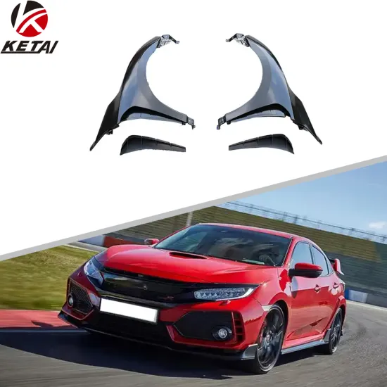 Type-R Style Steel Fender Bumper Accessories for HONDA CIVIC 2016-2022
