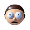 Máscara de cosplay estilo Rick e Morty 3D