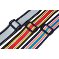 Multicolor Nylon And Geniune Leather Guitar Strap