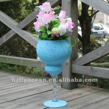 Facory supply Blue Mosaic Vase