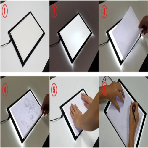 Suron A4 LED Light Pad Board Bærbar Tracing