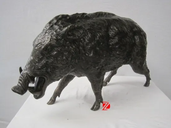 High quality wild pig bronze statues