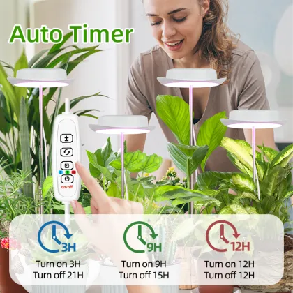 USB Grow Light Indoor Smart Pots: Mini Indoor Potted Plants with Lights for Decorative Planters