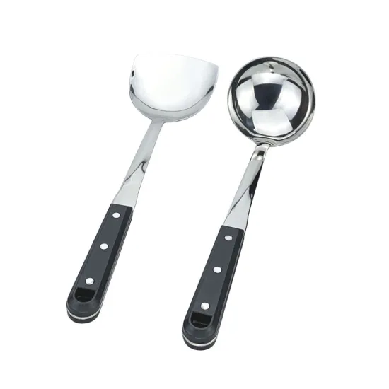 Stainless Steel Shovel Ladle Spoon With Plastic Handle