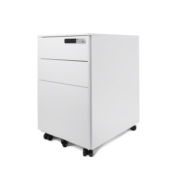 3 Drawer Metal Storage File Cabinet with Wheels