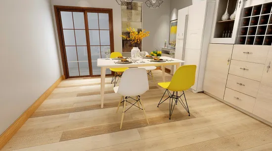 Engineered indoor Wood Plastic Composite WPC click flooring