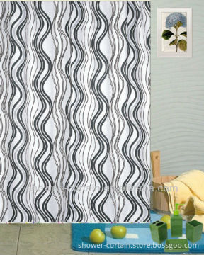 water repellent bathroom shower curtain stripe shower curtain