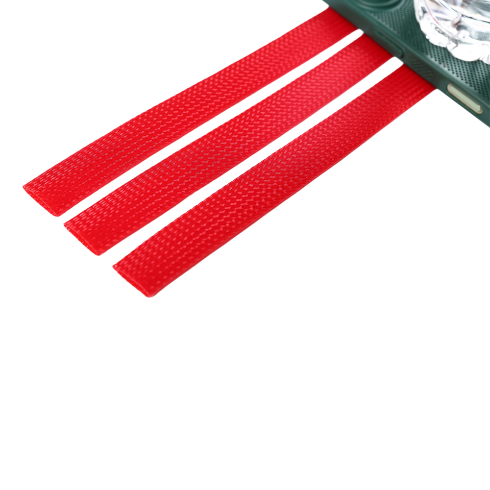 Expandable red wire braided sleeving