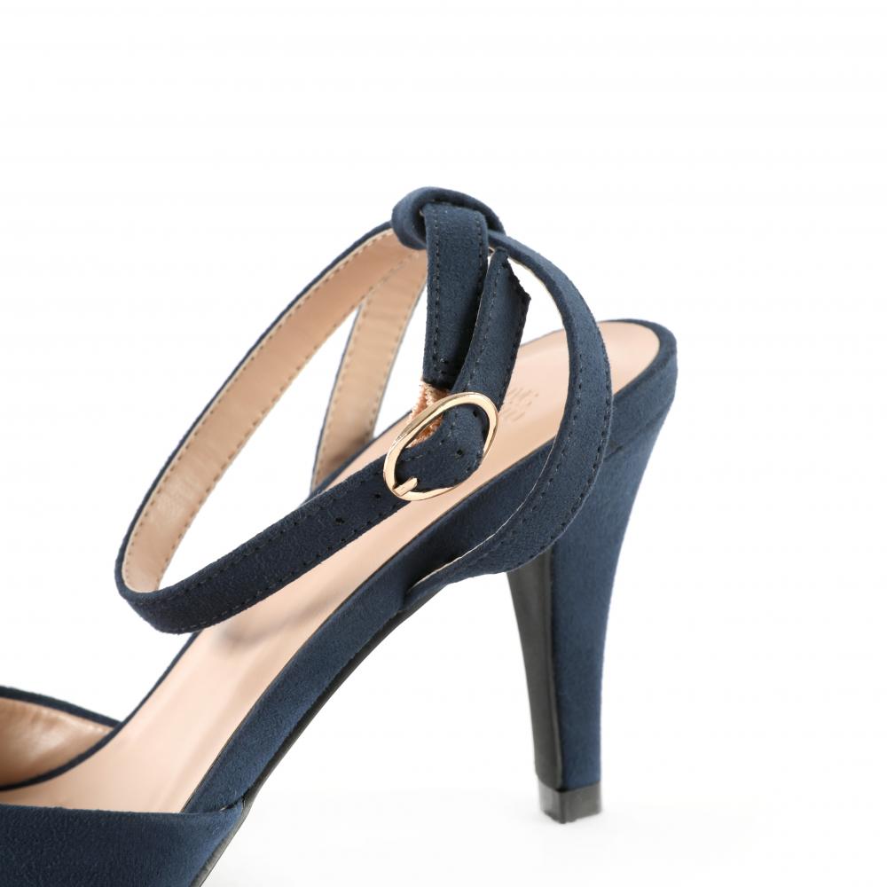 Damas Slingback negro de tacón alto