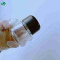 Barattolo di vetro trasparente rotondo con coperchi resistenti ai bambini