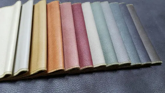 Leather Look Sofa Fabric Upholstery for Furniture