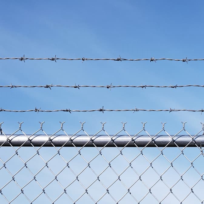 Arame farpado galvanizado e mergulhado para escalada anti -escalada