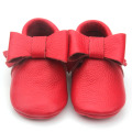 Mocasines del bebé de Bowknot de venta caliente