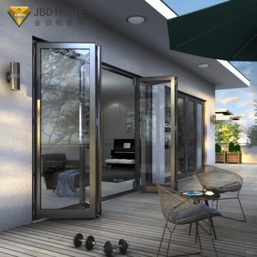 Kanpoko sarrerarako ate tolesgarri bikoitzak