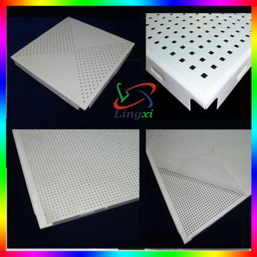 600*600mm Engineering perforated aluminum false ceiling