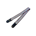 Multicolor Nylon And Geniune Leather Guitar Strap