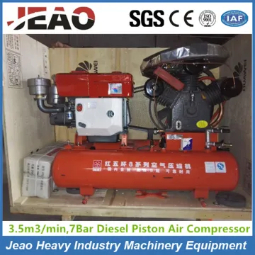 Portable Small Diesel Mining Air Compressor for Zimbabwe Gold Mining