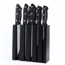 12 PCS KITCEHN KNIFE with BLACK WOOD BLACK