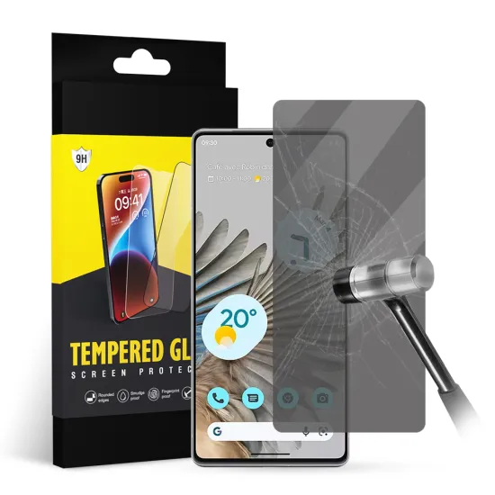 Anti-Spy 9H Hardness Privacy Tempered Glass Screen Protector for Google Pixel 7 Pro