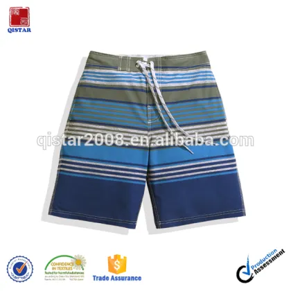 Blue Stripe Sublimation Printed Men Beach Shorts /Men Shorts Pants
