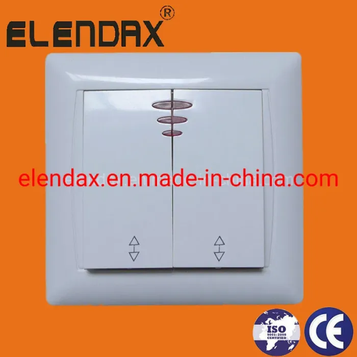 Sakelar 2gang 2gang Terpasang Siram Gaya Eropa (F6205)