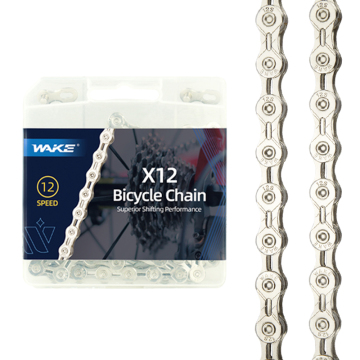 WAKE 12-Speed Steel Bicycle Chain for Road and Mountain Bikes